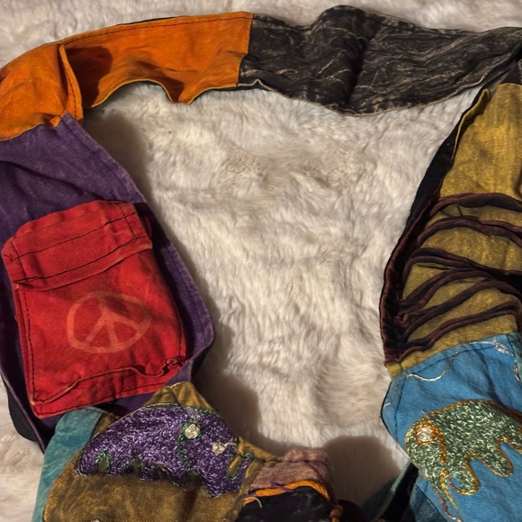 Colorful Boho Patchwork Shoulder Bag Handmade - Picture 6 of 6